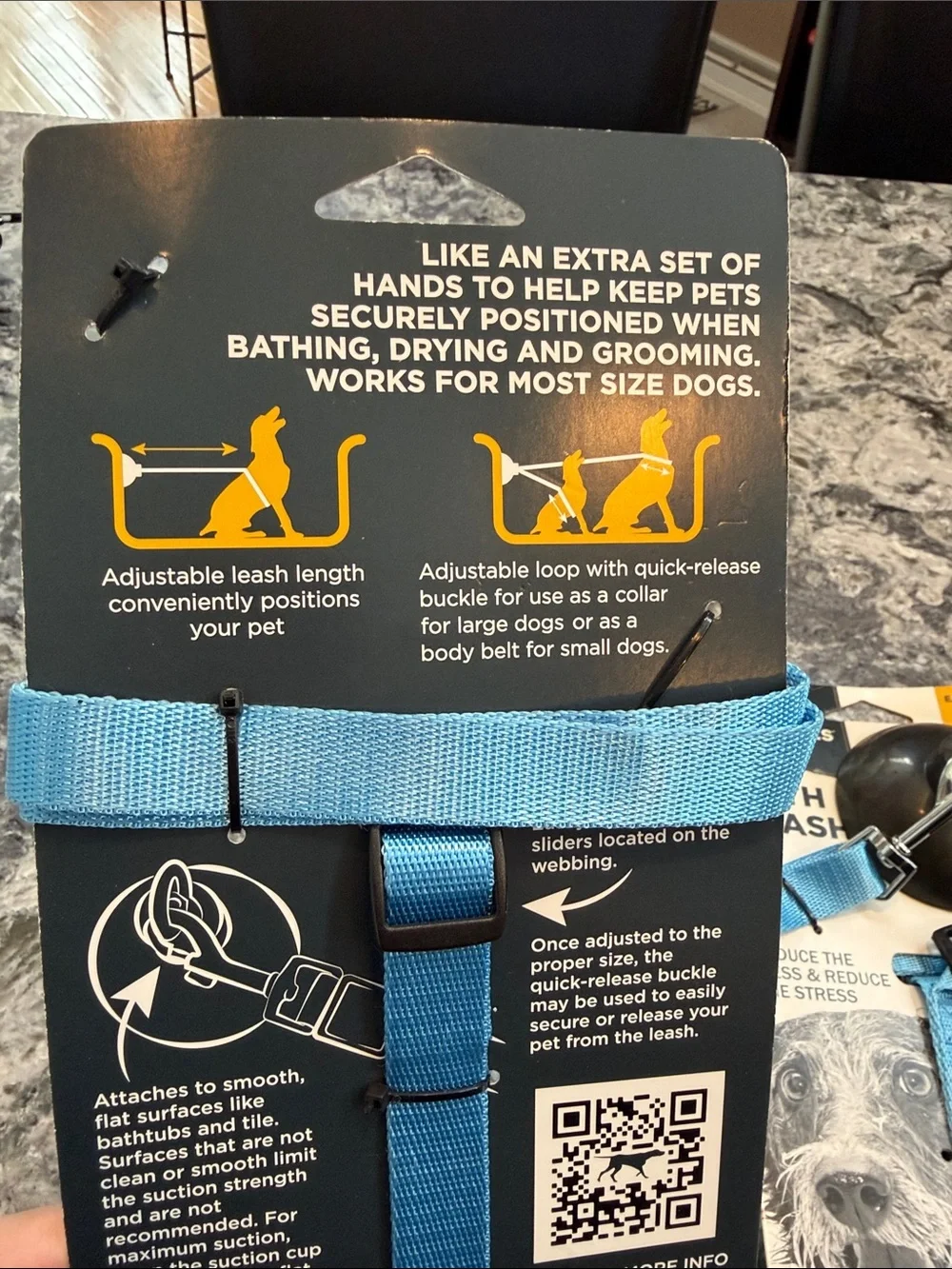 Tall Tails blue bath